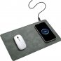 15W Cell Phone Wireless Charging Mouse Pad Leather 2 in 1 Multifunctional Mouse