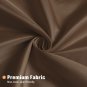Brown Shower Curtain Liner for Rustic Vintage Bathroom Decor, Waterproof Fabric