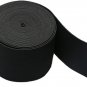 2-Inch Black Knit Elastic Spool Wide Heavy Stretch Elastic Band,5 Yards