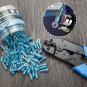 150PCS Heat Shrink Crimp Ring Connectors #10 Blue 16-14 AWG - Sopoby Electrical