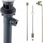 Bathroom Drain Assembly Stopper with Lift Rod for Bathroom Faucet Vanity Sink Po