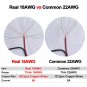 (Real 18AWG 43X2Pcs Copper Strands 20 Pairs DC Power Pigtail Cable, 12V 5A Male