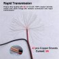 (Real 18AWG 43X2Pcs Copper Strands 20 Pairs DC Power Pigtail Cable, 12V 5A Male