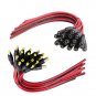 (Real 18AWG 43X2Pcs Copper Strands 20 Pairs DC Power Pigtail Cable, 12V 5A Male