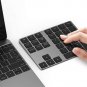 Bluetooth Number Pad, Aluminum Rechargeable Wireless Numeric Keypad Slim 34-Key