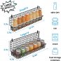6-Tier Spice Rack Organizer with Door Hook, Wall Mounted & over the Door Spice R