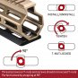 Arca Rail Tripod Mount Adapter, for Rifle Tripod Ballhead Quick Release Plate,Co