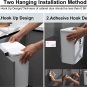 Trash Can Kitchen Bathroom Trash Can with Lid,2.4 Gallon Small Trash Can,Hanging