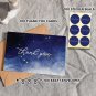 100 Bulk Thank You Cards with Envelopes - Marbled Blue and Gold Thank You Cards