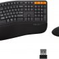 Wireless Ergonomic Keyboard Mouse Combo, Split Ergo Keyboard and Wireless Vertic
