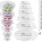 18Pcs Reusable Silicone Stretch Lids, Silicone Bowl Covers, 6 Different Sizes Si