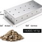 Smoker Box, BBQ Wood Chips Smoker Box for Gas or Charcoal Grills Heavy Duty Stai