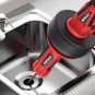 POPULO Electric Drain Auger, 12V Flexible Snake Drain Clog Remover with Power Dr