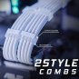 18AWG PSU Cable Extension Sleeved Custom Mod GPU PC Audio Video Power Supply Sof
