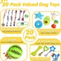 Zeaxuie 20 Pack Luxury Dog Chew Toys for Puppy, Cute Small Dog Toys with Ropes P