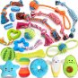 Zeaxuie 20 Pack Luxury Dog Chew Toys for Puppy, Cute Small Dog Toys with Ropes P
