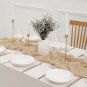 12 Pcs Beige Cheesecloth Table Runner 10FT, Gauze Table Runner,Vintage Gauze Tab