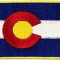 Colorado State Flag CO Emblem Embroidered Iron on Sew on Patch