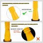 Gas Can Spout Replacement,Gas Can Nozzle,(3 Kit-Yellow) with 6 Screw Collar Caps