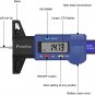 Tire Tread Depth Gauge, Preciva LCD Digital Tire Tread Depth Gauge Tool with Inc