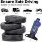 Tire Tread Depth Gauge, Preciva LCD Digital Tire Tread Depth Gauge Tool with Inc