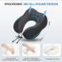 Neck Pillow for Travel, 100% Pure Memory Foam Soft Pillow for Airplane Sleeping