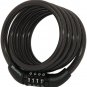 Bike Lock Cable, Combination Bicycle Lock, Cable Lock for Outdoor Equipment, Bla
