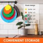 15 Pcs Silicone Lids Heat Resistant Microwave Splatter Cover 5 Sizes Microwave F