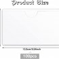 100 Self-Adhesive Index Card Holder for Business Cards, Clear Plastic Sticky Lab