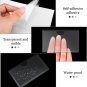 100 Self-Adhesive Index Card Holder for Business Cards, Clear Plastic Sticky Lab