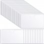 100 Self-Adhesive Index Card Holder for Business Cards, Clear Plastic Sticky Lab