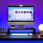 Monitor Stand Riser with Wireless Charger and USB3.0 Hub Support Data Transfer a