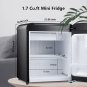 1.7 Cu.Ft Mini Fridge with Freezer,48 Liter Mini Refrigerator,Energy Saving,Low
