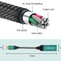 USB C to 3.5 Mm Jack Adapter, 24Bit Hi-Res Sound Type C to Audio Connector PD Fa