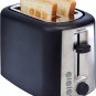 2 Slice, Extra-Wide Slot Toaster with 6 Shade Settings, Black