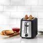 2 Slice, Extra-Wide Slot Toaster with 6 Shade Settings, Black