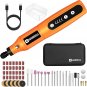 HARDELL Mini Cordless Rotary Tool, 5-Speed and USB Charging Rotary Tool Kit with