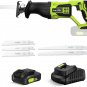 Cordless Reciprocating Saw -  20V Reciprocating Saw for Wood Metal Plastic Cutti