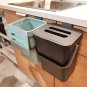 Kitchen Compost Bin for Countertop, Hanging Small Trash Can with Lid under Sink
