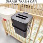 Kitchen Compost Bin for Countertop, Hanging Small Trash Can with Lid under Sink