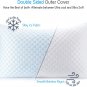 Nestl Cooling Pillow - King Size Set of 2 Cooling Shredded Memory Foam Pillows,
