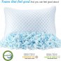 Nestl Cooling Pillow - King Size Set of 2 Cooling Shredded Memory Foam Pillows,