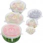 6PCS Silicone Stretch Lids, Four Specifications of Reusable Silicone Bowl Cover