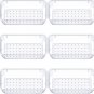 6 PCS Clear Plastic Drawer Organizer Set, Desk Drawer Divider Organizers and Sto