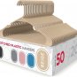 Plastic Hangers Clothes Hangers for Clothing, Closet, Coats & Shirts - Notched,