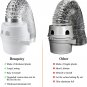 TDIDVKZW Indoor Dryer Vent Kit with 4-Inch by 5-Foot Proflex Duct, 4 Inch