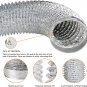 TDIDVKZW Indoor Dryer Vent Kit with 4-Inch by 5-Foot Proflex Duct, 4 Inch
