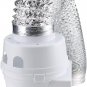 TDIDVKZW Indoor Dryer Vent Kit with 4-Inch by 5-Foot Proflex Duct, 4 Inch