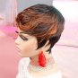 Short Wigs for Black Women Human Hair Pixie Cut Wigs Black Women with Bangs Pixi