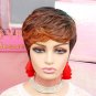 Short Wigs for Black Women Human Hair Pixie Cut Wigs Black Women with Bangs Pixi